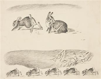 KURT WIESE (1887-1974) [CHILDRENS / RABBITS] Your father wants you to line up in a straight row behind us so that you can all be sur